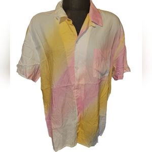 NWOT Reclaimed Vintage Button Down Shirt Sleeve Shirt sz L
